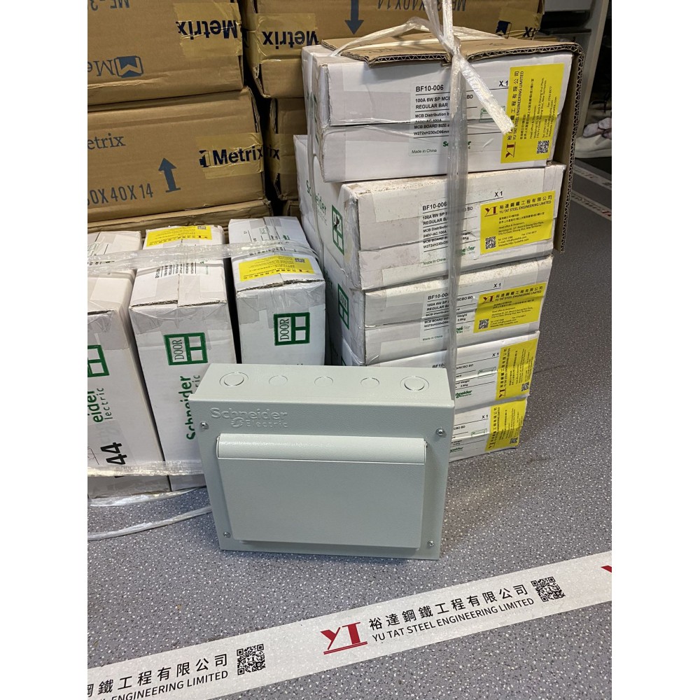 Schneider BF10-006 6way 100A SP MCB/RCBO Bd w/2 pole 