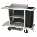 RUBBERMAID Gray Housekeeping Cart