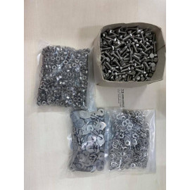 4分X 6分 不銹鋼螺絲,絲母,平介及彈介 套裝