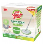 3M 思高平板旋轉拖把套裝 (隨盒內加送1補充拖頭) 小身形 大作為 蝸居必備 細屋法寶 (T6)