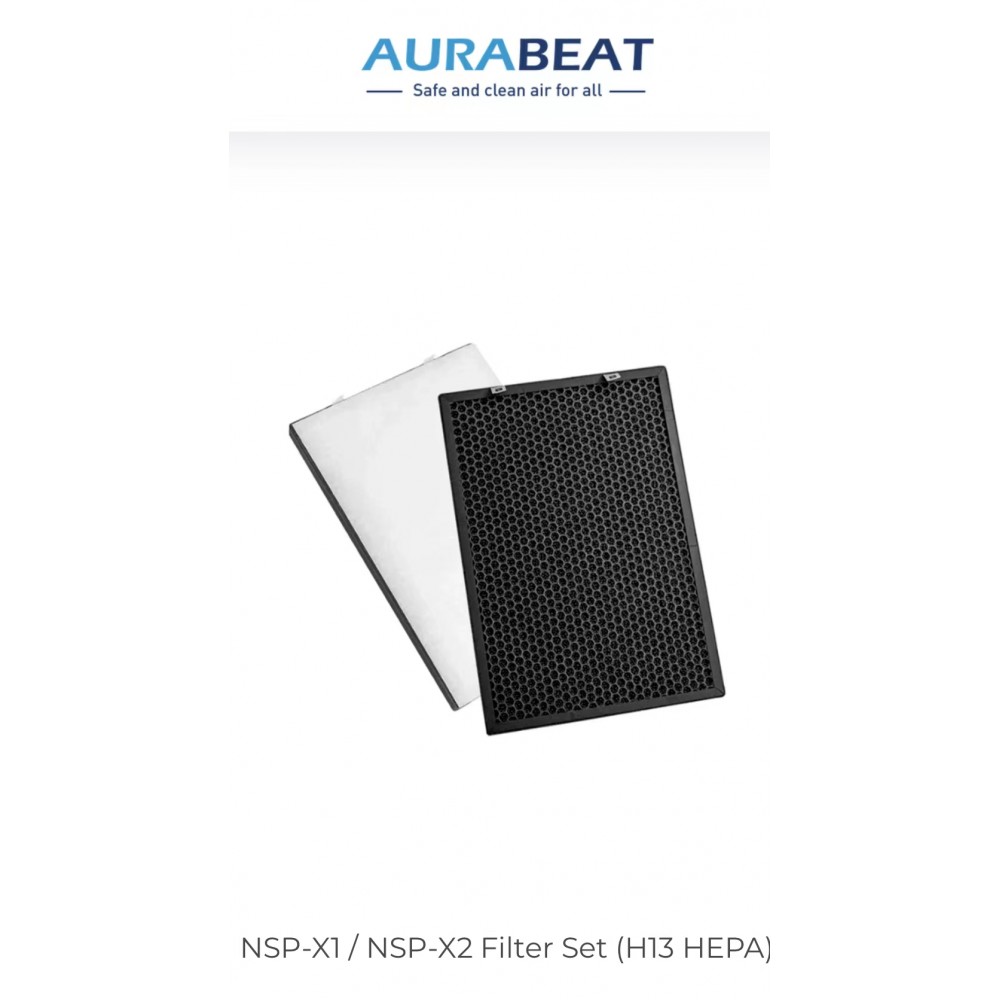 Aurabeat NSP-X1 / NSP-X2 Filter Set (H13 HEPA)