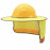 High Visibiliy neck sunshield with reflective stripe for safety helmet use