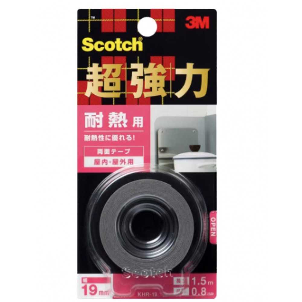 3M 思高® 超強力雙面膠帶 - 耐高溫 KHR-19