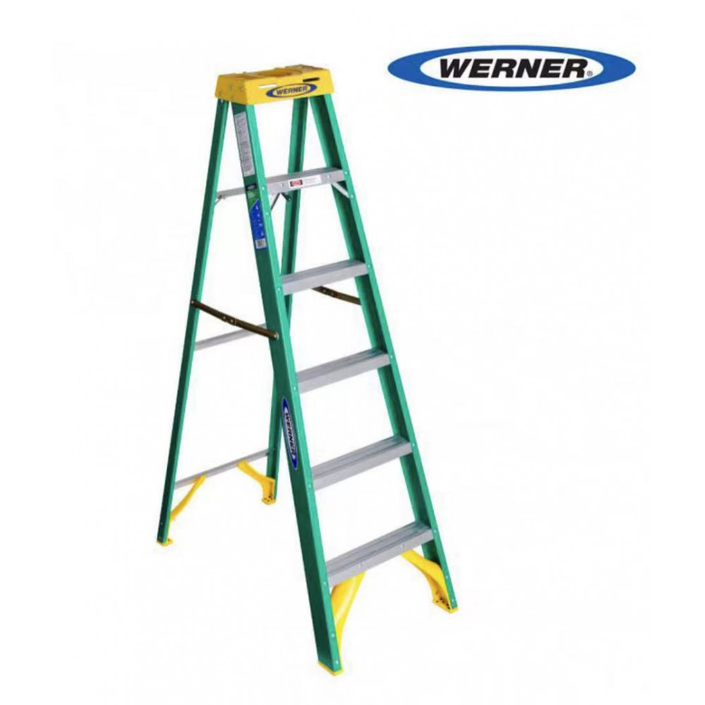 WERNER 5900 Fiberglass Step Ladder 人字梯