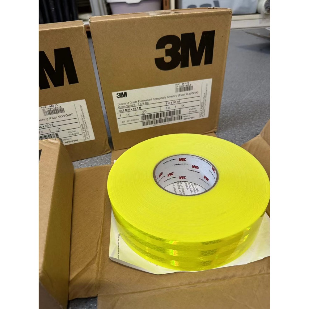 3M reflective tape, 3M 983-23-2 Fluorescent Yellow / Green Reflective Tape Brand/Model: 3M Diamond Grade 983-23-2