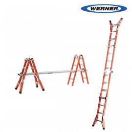 WERNER FMT Series Fiberglass Multi-Ladder 玻璃纖維多用梯