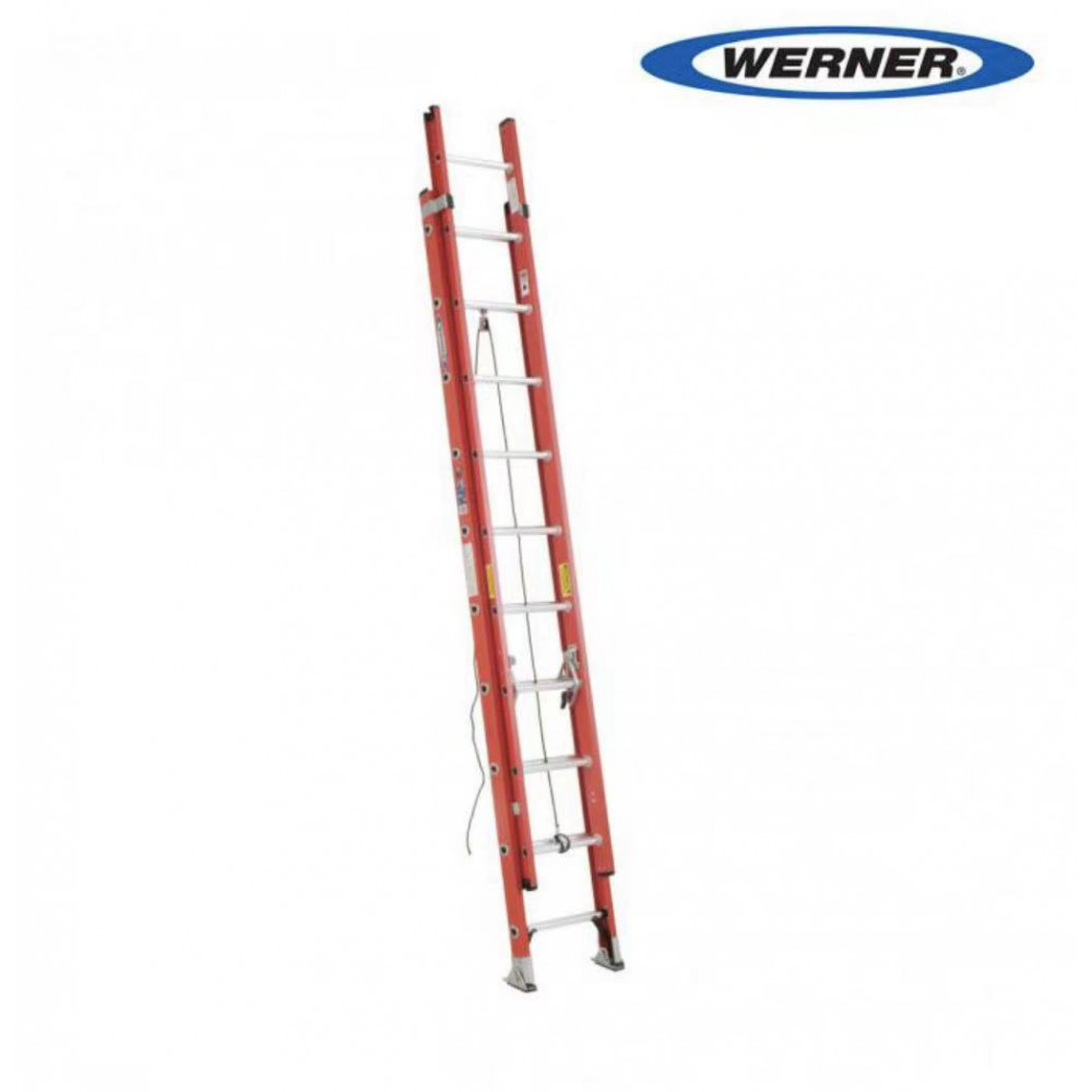 WERNER D6200-2 Fiberglass D-Rung Extension Ladder 伸縮梯