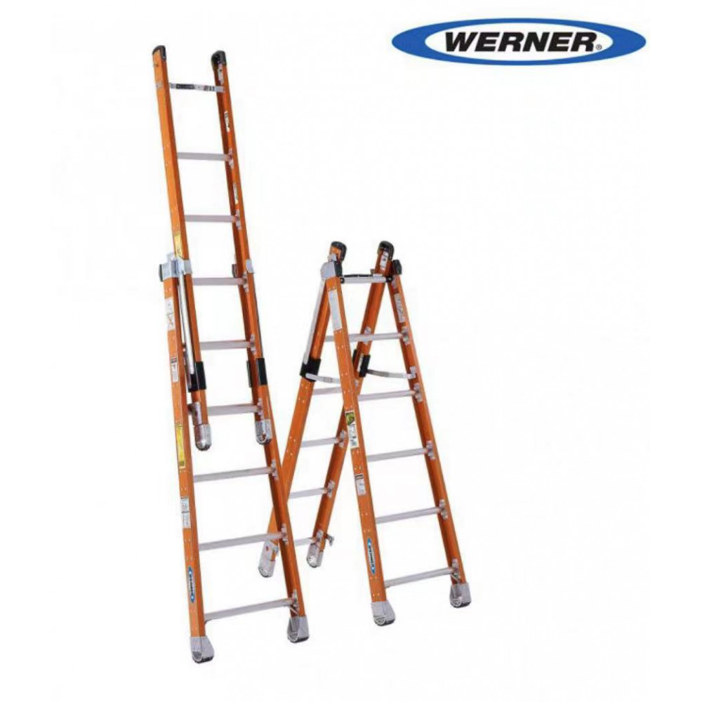 WERNER 7800 Fiberglass Combination Ladder 玻璃纖維多用梯