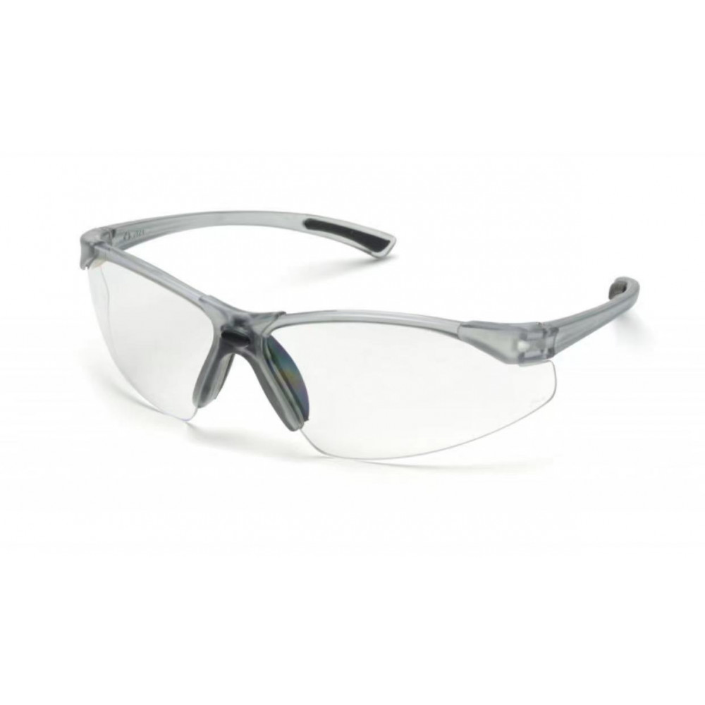 Elvex SG-200C elite clear hard coated grey frame pc lens