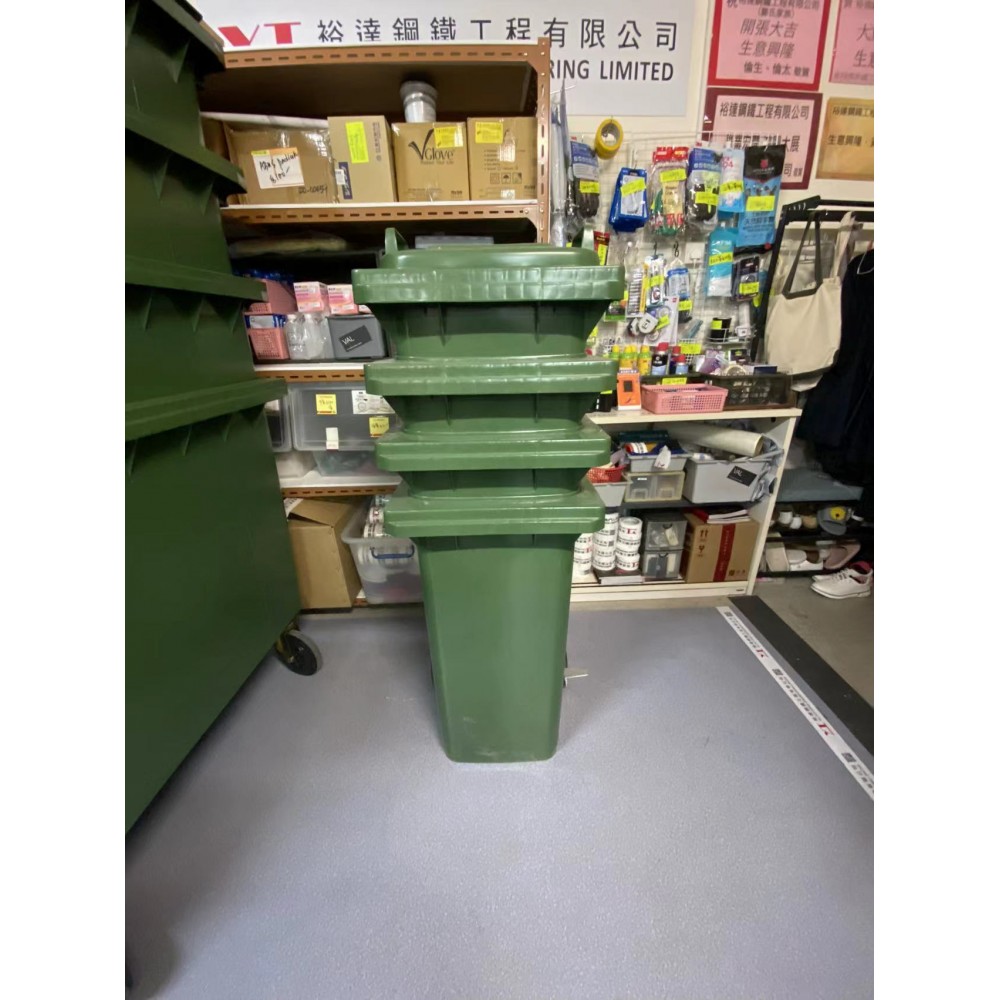 120L Mobile Garbage Bin ( Green ) 垃圾桶