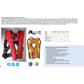 Lalizas Alpha 71100 auto inflatable lifejacket CE ISO 12402-3 自動充氣救生衣