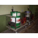 Electric Push Cart c/w Drum set 