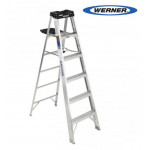 WERNER 370 Aluminum Stepladder 單面工作梯