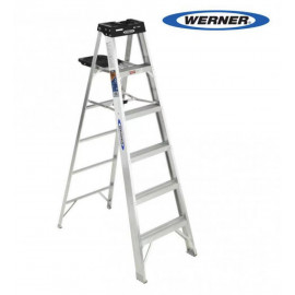 WERNER 370 Aluminum Stepladder 單面工作梯