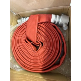 SRI Type 3 20m Fire Canvas hose c/w adaptor