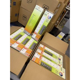 OMNI-UK064-10 6 gangs 13A Extension socket plus 4 usb