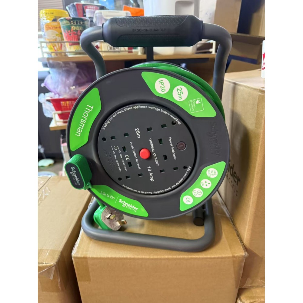 Schneider Cable Reel 25m H05VV-F 3G1.25 