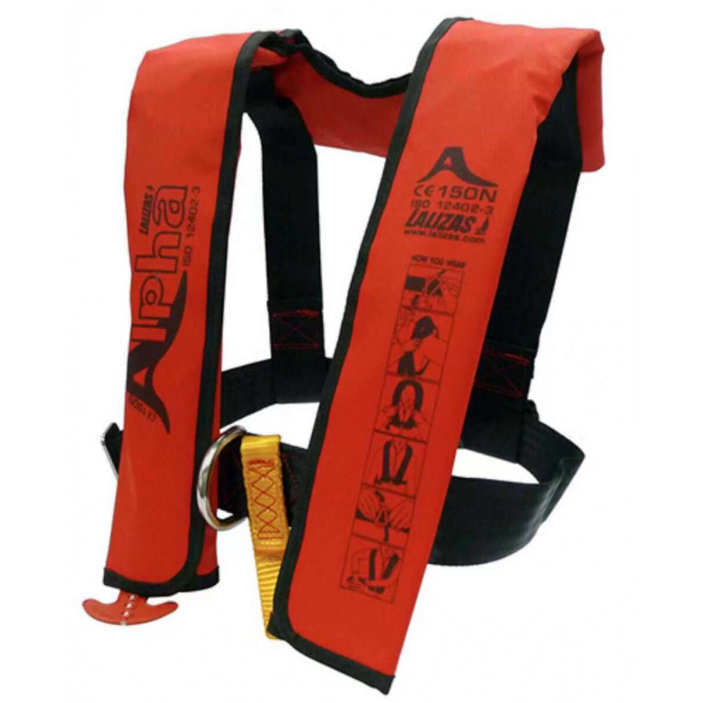 Lalizas Alpha 71100 auto inflatable lifejacket CE ISO 12402-3 自動充氣救生衣